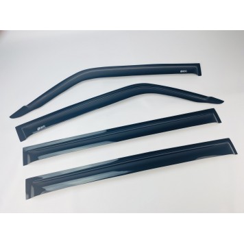 Дефлектори вікон Mitsubishi Pajero III 2000-2006 , 2006+ накладні (DEFL) Q2-3